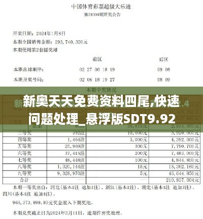 新奥天天免费资料四尾,快速问题处理_悬浮版SDT9.92