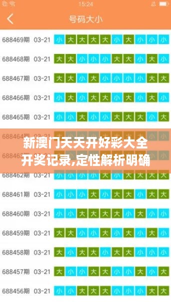 新澳门天天开好彩大全开奖记录,定性解析明确评估_挑战版OXT9.53