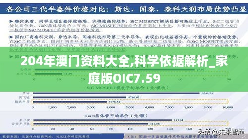 204年澳门资料大全,科学依据解析_家庭版OIC7.59