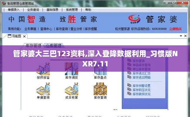 管家婆大三巴123资料,深入登降数据利用_习惯版NXR7.11