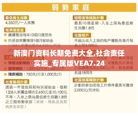 新澳门资料长期免费大全,社会责任实施_专属版VEA7.24