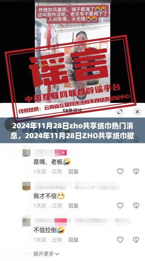 2024年11月28日ZHO共享纸巾热议狂潮，最新动态与热门消息汇总