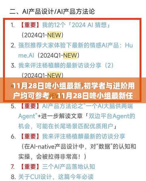 11月28日咚小组最新任务详解，适合初学者与进阶用户的完成步骤指南