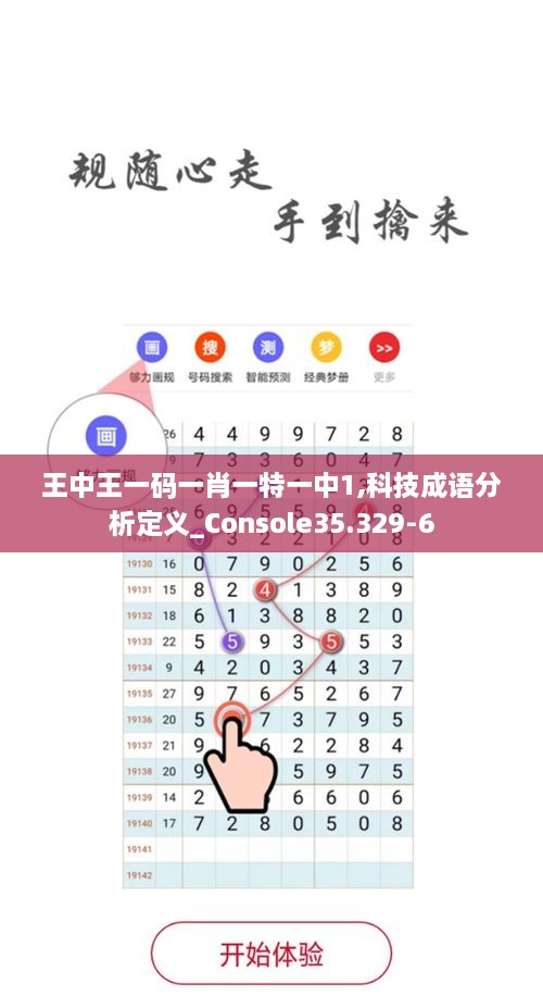 王中王一码一肖一特一中1,科技成语分析定义_Console35.329-6