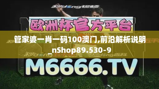 管家婆一肖一码100澳门,前沿解析说明_nShop89.530-9