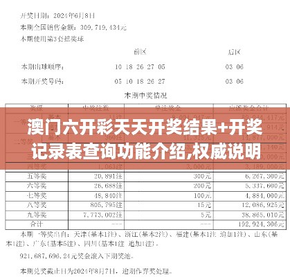 澳门六开彩天天开奖结果+开奖记录表查询功能介绍,权威说明解析_领航款92.223-6