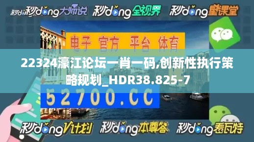 22324濠江论坛一肖一码,创新性执行策略规划_HDR38.825-7