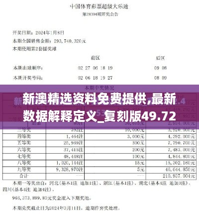 新澳精选资料免费提供,最新数据解释定义_复刻版49.725-7