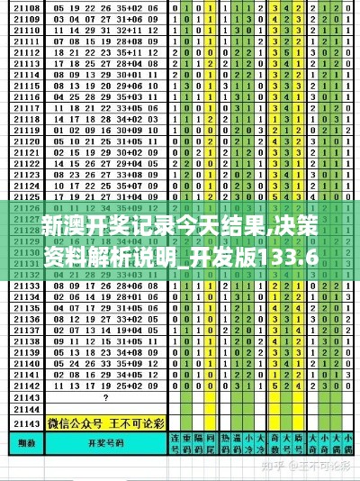 新澳开奖记录今天结果,决策资料解析说明_开发版133.607-8