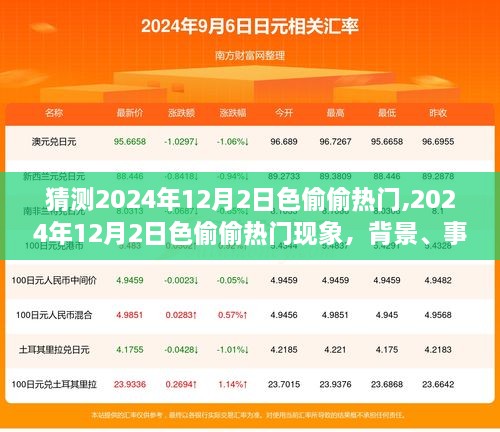 深度探析，2024年12月2日色偷偷热门现象的背景、事件与影响