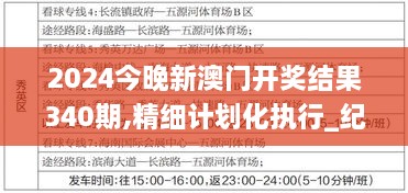 2024今晚新澳门开奖结果340期,精细计划化执行_纪念版73.702-1