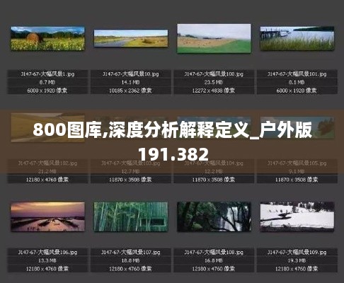 800图库,深度分析解释定义_户外版191.382