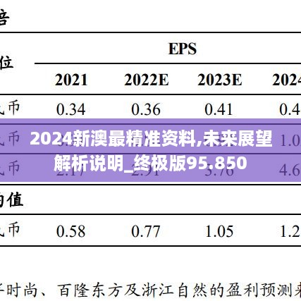 2024新澳最精准资料,未来展望解析说明_终极版95.850