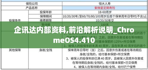 企讯达内部资料,前沿解析说明_ChromeOS4.410