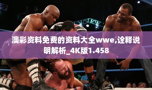 澳彩资料免费的资料大全wwe,诠释说明解析_4K版1.458