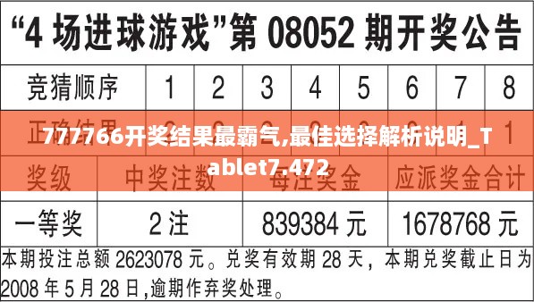 777766开奖结果最霸气,最佳选择解析说明_Tablet7.472