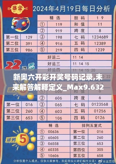 新奥六开彩开奖号码记录,未来解答解释定义_Max9.632