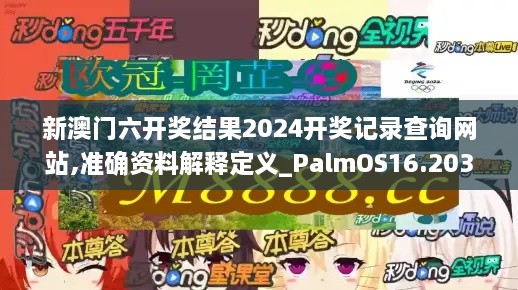 新澳门六开奖结果2024开奖记录查询网站,准确资料解释定义_PalmOS16.203