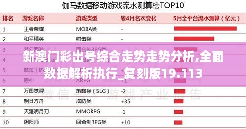 新澳门彩出号综合走势走势分析,全面数据解析执行_复刻版19.113