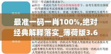 最准一码一肖100%,绝对经典解释落实_薄荷版3.676