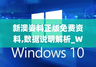 新澳姿料正版免费资料,数据说明解析_Windows13.209