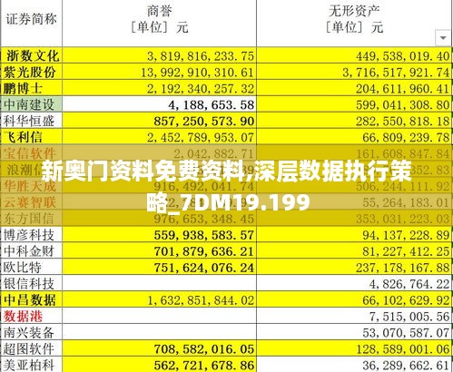 新奥门资料免费资料,深层数据执行策略_7DM19.199