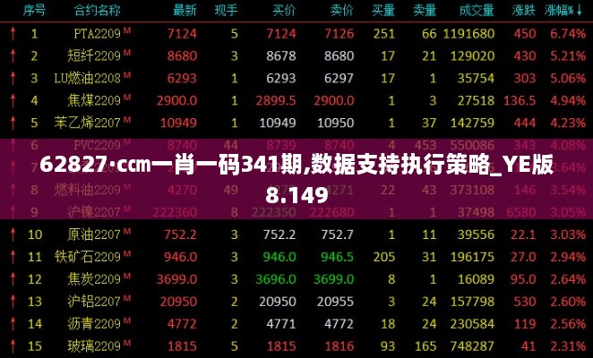 62827·c㎝一肖一码341期,数据支持执行策略_YE版8.149