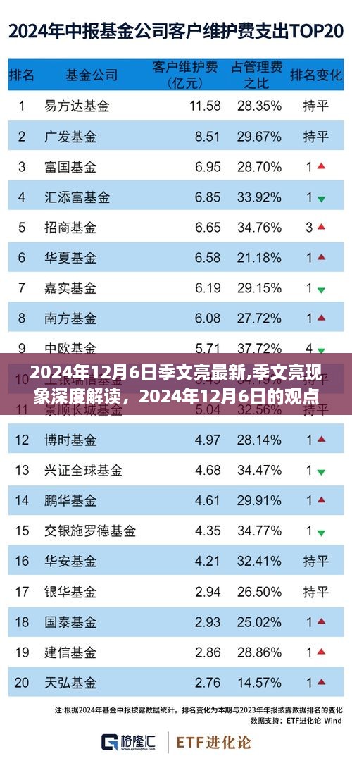 季文亮现象深度解读，最新观点探析与深度探析，2024年12月6日观察报告