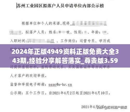 2024年正版4949资料正版免费大全343期,经验分享解答落实_尊贵版3.598