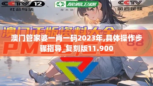 澳门管家婆一肖一码2023年,具体操作步骤指导_复刻版11.900