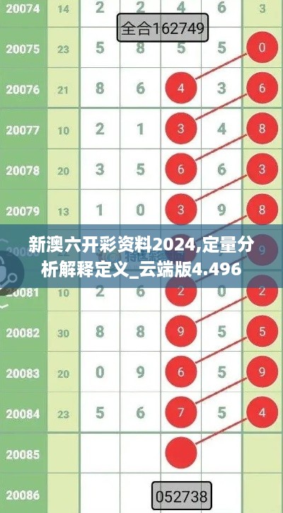 新澳六开彩资料2024,定量分析解释定义_云端版4.496