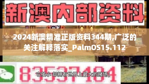 2024新澳精准正版资料344期,广泛的关注解释落实_PalmOS15.112