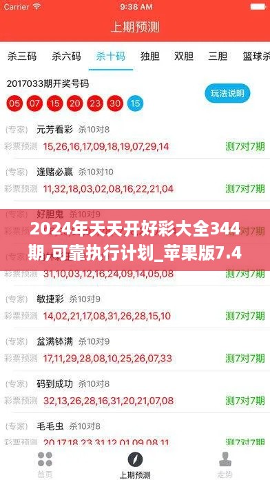 2024年天天开好彩大全344期,可靠执行计划_苹果版7.427