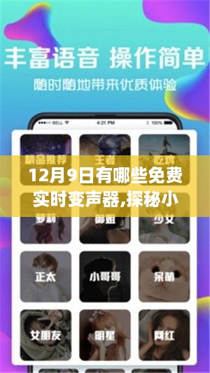 探秘宝藏！揭秘12月9日超赞免费实时变声器，不容错过！