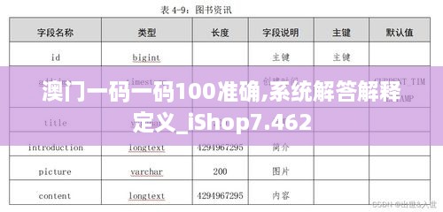 澳门一码一码100准确,系统解答解释定义_iShop7.462