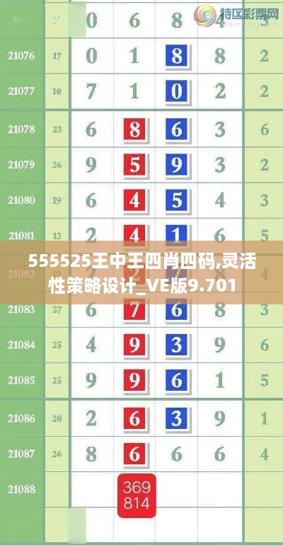 555525王中王四肖四码,灵活性策略设计_VE版9.701