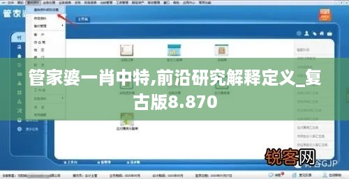 管家婆一肖中特,前沿研究解释定义_复古版8.870