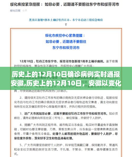 安徽历史上的12月10日，励志篇章中的信心与成就之源，实时通报确诊病例进展