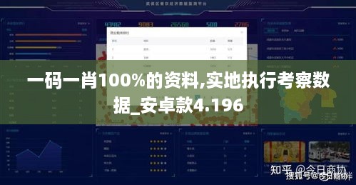 一码一肖100%的资料,实地执行考察数据_安卓款4.196