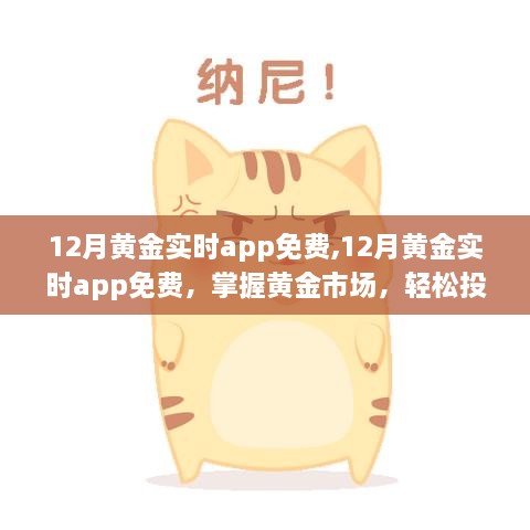 掌握黄金市场赚钱秘诀，12月黄金实时app免费体验