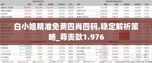 白小姐精准免费四肖四码,稳定解析策略_尊贵款1.976