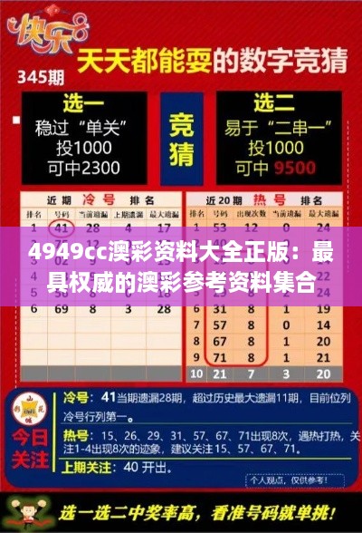 4949cc澳彩资料大全正版：最具权威的澳彩参考资料集合