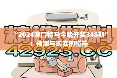 “2024澳门特马今晚开奖348期”：预测与现实的碰撞