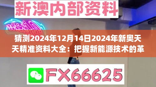 猜测2024年12月14日2024年新奥天天精准资料大全：把握新能源技术的革命浪潮