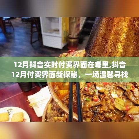 揭秘抖音12月付费界面新变化，一场温馨寻找之旅