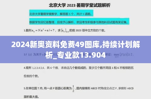 2024新奥资料免费49图库,持续计划解析_专业款13.904