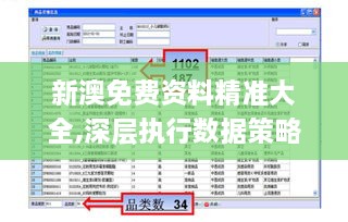 新澳免费资料精准大全,深层执行数据策略_9DM7.269