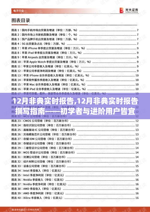 12月非典实时报告及撰写指南，适用于初学者与进阶用户