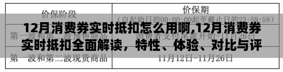 12月消费券实时抵扣全面解析，特性、体验、对比与评估指南