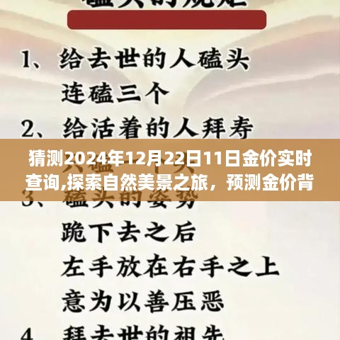 探索自然美景之旅，预测金价背后的宁静之旅，启程于2024年黄金行情展望